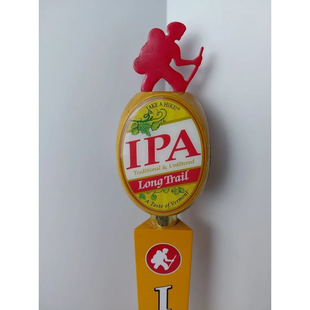 Long Trail Brewing Co. IPA Tap Handle Vermont Figurative‎ Hiker Beer BAR Mancave